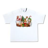 White christmas polar bear reindeer and snowman coffee c Urban Heavy Tee - CowGirlArtShop