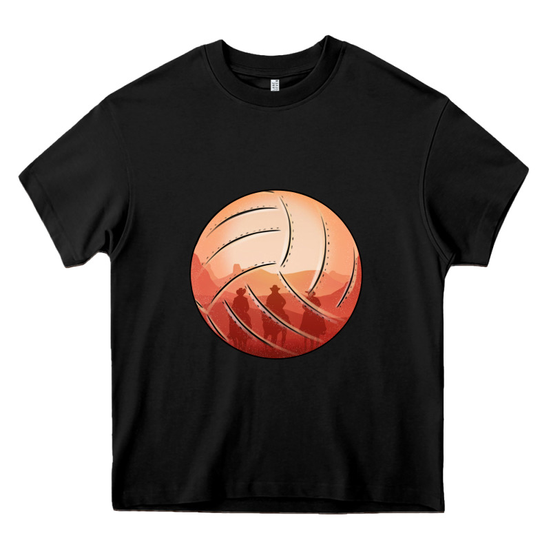 Cowboy Sunset Volleyball Heavy Core Tee by Bettercallsaul | Teevron