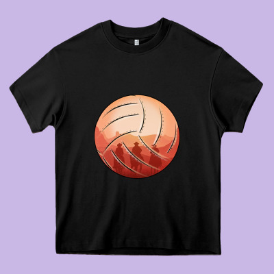 Cowboy Sunset Volleyball Heavy Core Tee Designed By Bettercallsaul