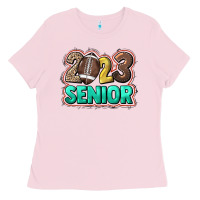 Bubblegum Pink 2023 senior Football Ladies Tee - NancyCooperArtShop