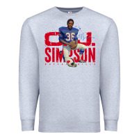 Heather Grey O.J. Simpson Premium Sweatshirt - trangStudio
