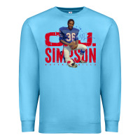 Ocean Blue O.J. Simpson Premium Sweatshirt - trangStudio