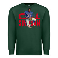 Sports Green O.J. Simpson Premium Sweatshirt - trangStudio