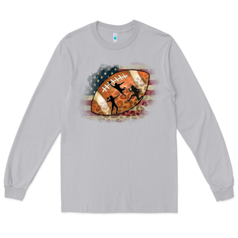 American Football Flag Players Long Sleeve Tee by CowCowDesign | Teevron