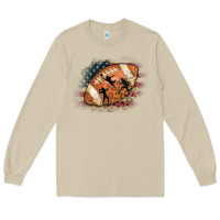 Mushroom American Football Flag Players Long Sleeve Tee - CowCowDesign