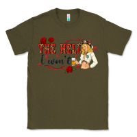 Army Green the hell i wont with sassy pinup cowgirl Classic Tee - texasbilliewilder