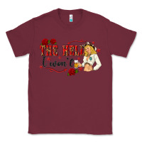 Burgundy the hell i wont with sassy pinup cowgirl Classic Tee - texasbilliewilder