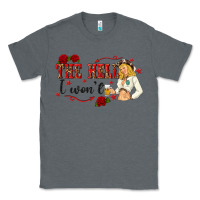 Charcoal Heather the hell i wont with sassy pinup cowgirl Classic Tee - texasbilliewilder