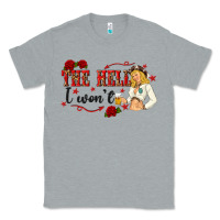 Heather Grey the hell i wont with sassy pinup cowgirl Classic Tee - texasbilliewilder