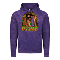 Cloud Purple Black couple blessed Vintage Hoodie - HowdyJamesFarm