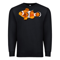 Black clown fish side Premium Sweatshirt - BarkalooDesign