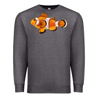 Charcoal Heather clown fish side Premium Sweatshirt - BarkalooDesign