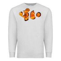 Dove Grey clown fish side Premium Sweatshirt - BarkalooDesign