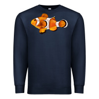 Navy clown fish side Premium Sweatshirt - BarkalooDesign