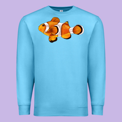 Clown Fish Side Premium Sweatshirt Designed By Barkaloodesign