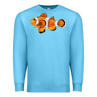 Ocean Blue clown fish side Premium Sweatshirt - BarkalooDesign