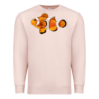 Pale Pink clown fish side Premium Sweatshirt - BarkalooDesign