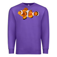 Purple clown fish side Premium Sweatshirt - BarkalooDesign