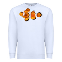White clown fish side Premium Sweatshirt - BarkalooDesign