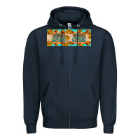 Navy Thanksgiving Zipper Hoodie - Artiststas