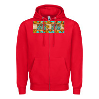 Red Thanksgiving Zipper Hoodie - Artiststas