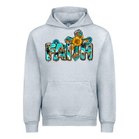 Heather Grey faith with cross ado Urban Hoodie - AdoDesignShop