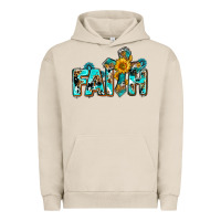 Pigment French Oak faith with cross ado Urban Hoodie - AdoDesignShop
