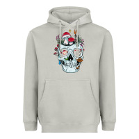 Moon Dust halloween skull collector mushrooms flowers and butterflies sweatshirt Heavyweight Hoodie - trangStudio