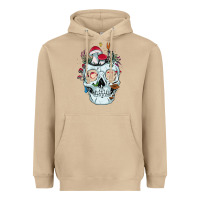 Mushroom halloween skull collector mushrooms flowers and butterflies sweatshirt Heavyweight Hoodie - trangStudio