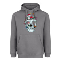 Storm halloween skull collector mushrooms flowers and butterflies sweatshirt Heavyweight Hoodie - trangStudio
