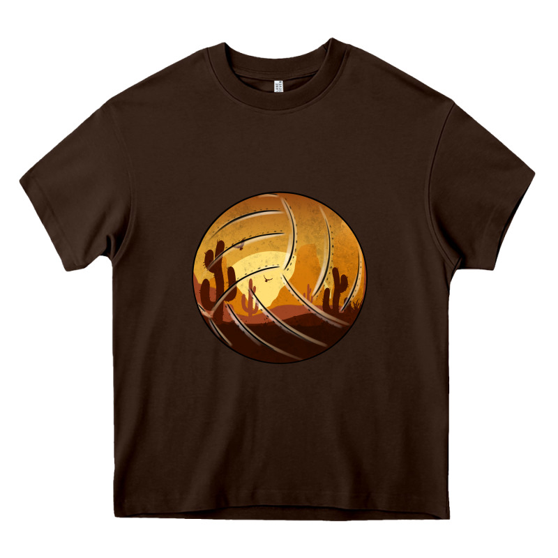 Desert Cactus Sunset Volleyball Heavy Core Tee by Bettercallsaul | Teevron