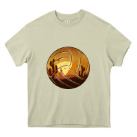 Mossy Desert Cactus Sunset Volleyball Heavy Core Tee - Bettercallsaul