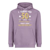 Lavender 50 years of marriage superpower 50th wedding anniversary Heavyweight Hoodie - trangStudio