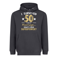 Smoke 50 years of marriage superpower 50th wedding anniversary Heavyweight Hoodie - trangStudio
