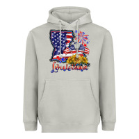Moon Dust 4th of july  louisiana map Heavyweight Hoodie - BarkalooDesign