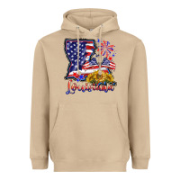 Mushroom 4th of july  louisiana map Heavyweight Hoodie - BarkalooDesign