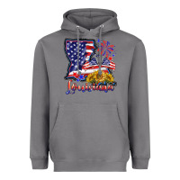 Storm 4th of july  louisiana map Heavyweight Hoodie - BarkalooDesign