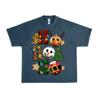 Midnight Navy ho ho ho christmas Urban Heavy Tee - CowGirlArtShop