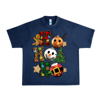 Navy ho ho ho christmas Urban Heavy Tee - CowGirlArtShop