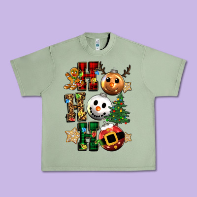 Ho Ho Ho Christmas Urban Heavy Tee Designed By Cowgirlartshop