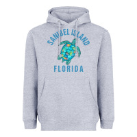 Heather Grey sanibel island beach design  sea turtle illustration gift pullover hoo Heavyweight Hoodie - trangStudio