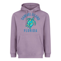 Lavender sanibel island beach design  sea turtle illustration gift pullover hoo Heavyweight Hoodie - trangStudio