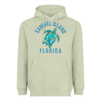Matcha sanibel island beach design  sea turtle illustration gift pullover hoo Heavyweight Hoodie - trangStudio