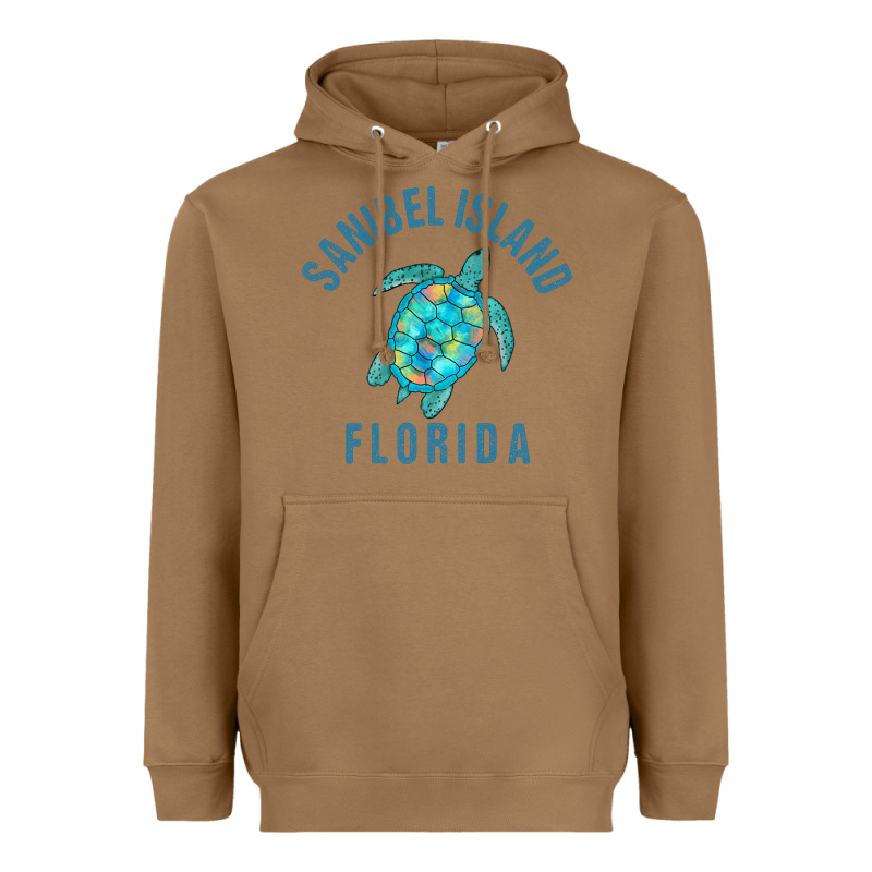 Sanibel Island Beach Design  Sea Turtle Illustration Gift Pullover Hoo Heavyweight Hoodie by trangStudio | Teevron