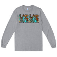 Heather Grey Mama Turquoise Tooled Long Sleeve Tee - CowCowDesign