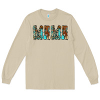 Mushroom Mama Turquoise Tooled Long Sleeve Tee - CowCowDesign
