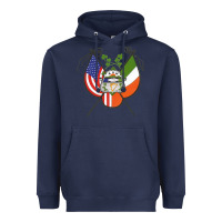 Navy Ancient Order of Hibernians Premium Heavyweight Hoodie - trangStudio