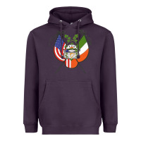 Plum Ancient Order of Hibernians Premium Heavyweight Hoodie - trangStudio
