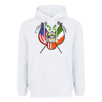 White Ancient Order of Hibernians Premium Heavyweight Hoodie - trangStudio