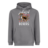 Storm Kids Boxer Dog Just A Girl Who Loves Boxers Gift Heavyweight Hoodie - trangStudio